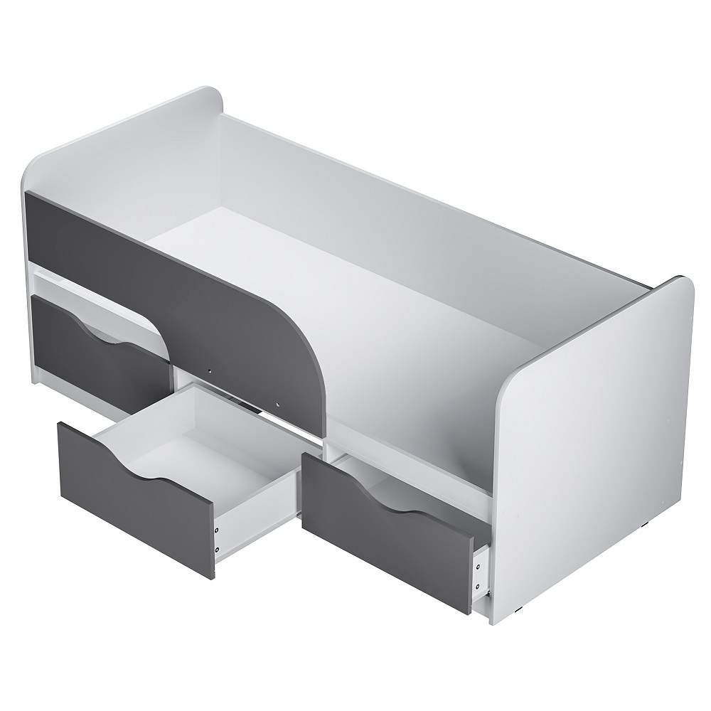 Кровать детская Стандарт КР-22 NEW, Белый, Серый