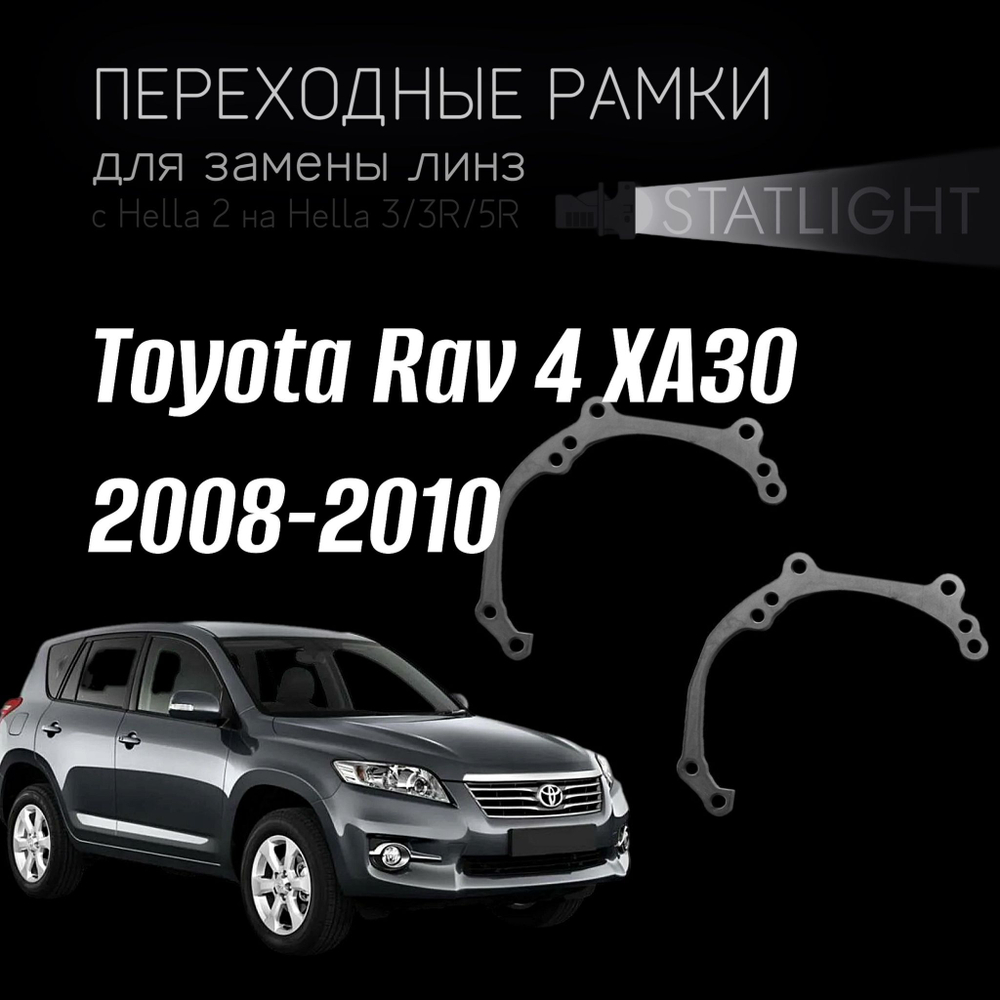 Переходные рамки для замены линз на Toyota Rav 4 XA30 2008-2010