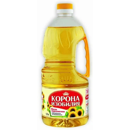 Масло подсолнечное Корона изобилия 1,7 л