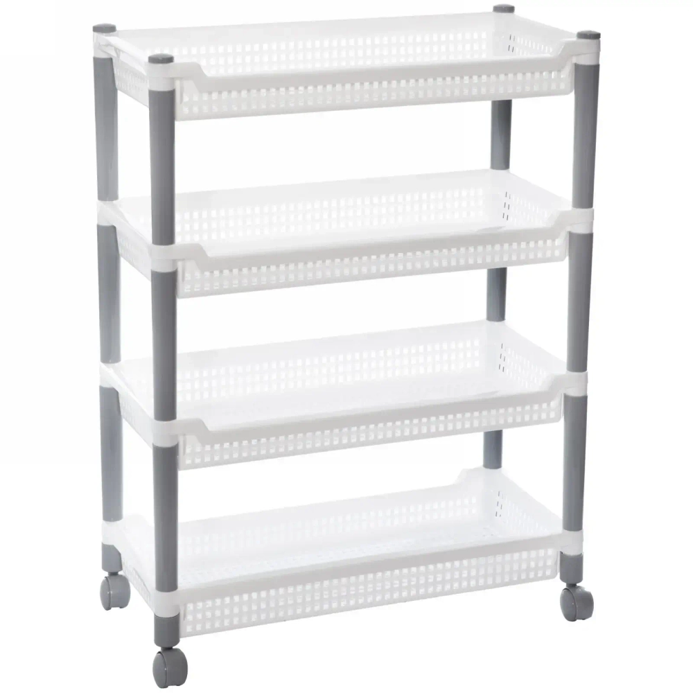 Этажерка 4-х секционная универсальная узкая «Флер», 47.5*22.5*63