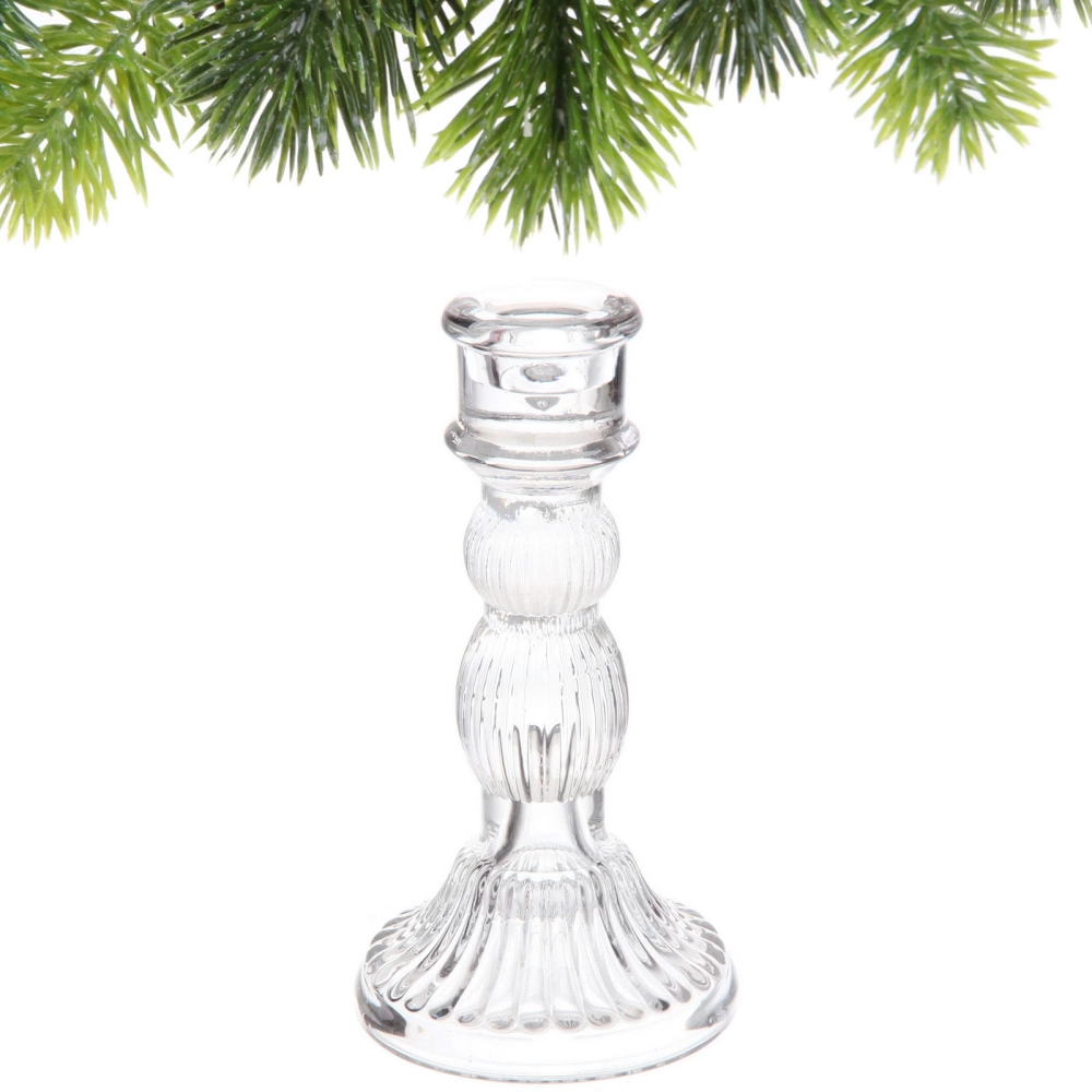 Подсвечник «Грани» 8*15,5 см, Белый