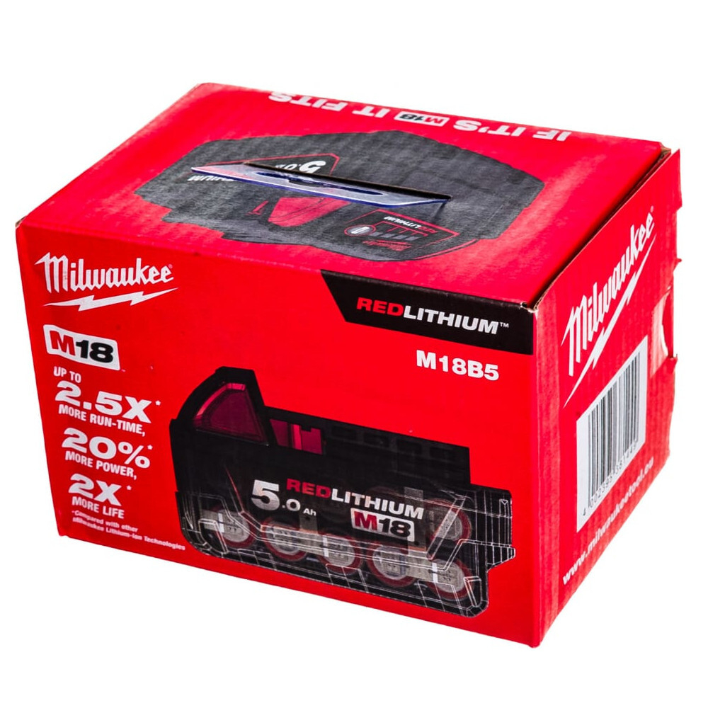 Аккумуляторная батарея Milwaukee M18 B5  5Ач Li-Ion