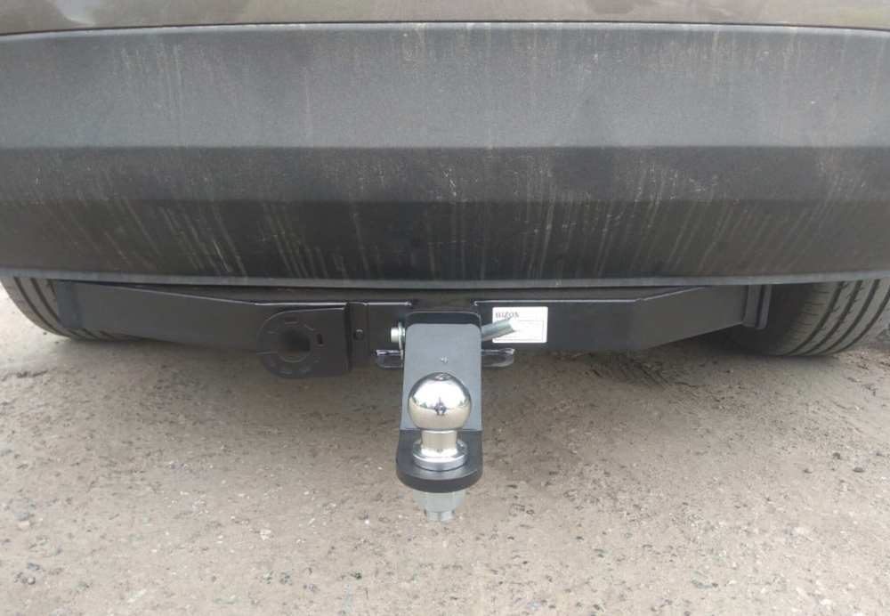 Фаркоп под квадрат для Hyundai Santa Fe / Kia Sorento , 2012-2018, Бизон.FA 0724-E