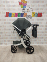 Коляска трансформер Farfello Aimile Original New Silver темно-серый