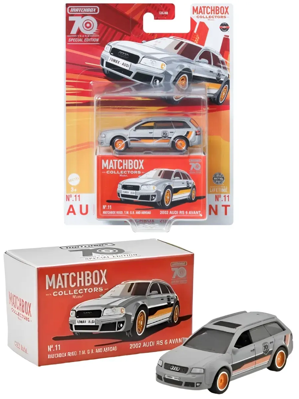 Машинка Хот Вилс Matchbox 2002 Audi RS 6 Avant GBJ48 HLJ69
