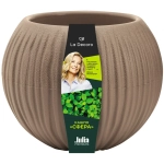 Кашпо для цветов пластиковое 0,3л d-12см «Сфера Мини» Фраппе