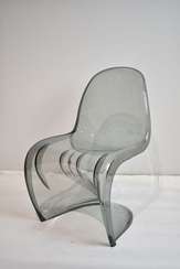 Стул Panton Ghost, прозрачный дымчатый