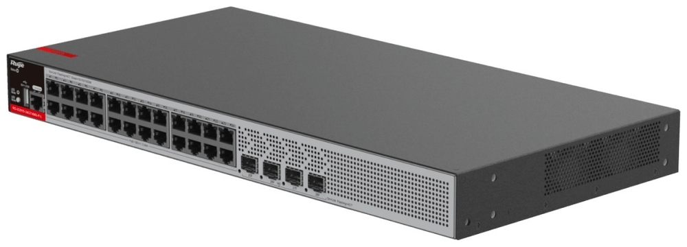 КОММУТАТОР RUIJIE RG-S2915-24GT4MS-P-L MANAGED L2+ POE+ (24 X 10/100/1000 RJ45; 4 X 2.5GE/1GE SFP PORTS 370W POE)