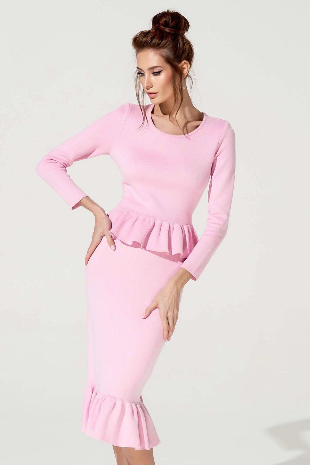 Костюм из кашемира с хлопком Pink