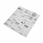 Оберточная бумага парафинированная 305*305 мм 30 г/м2 "Газета", 1000шт