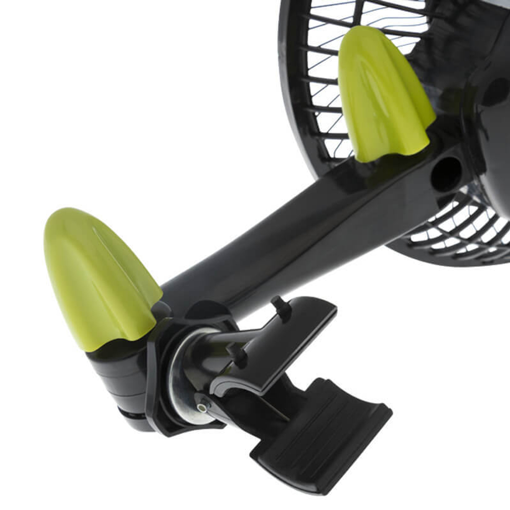 Регулировка наклона и поворота компактного Clip Fan