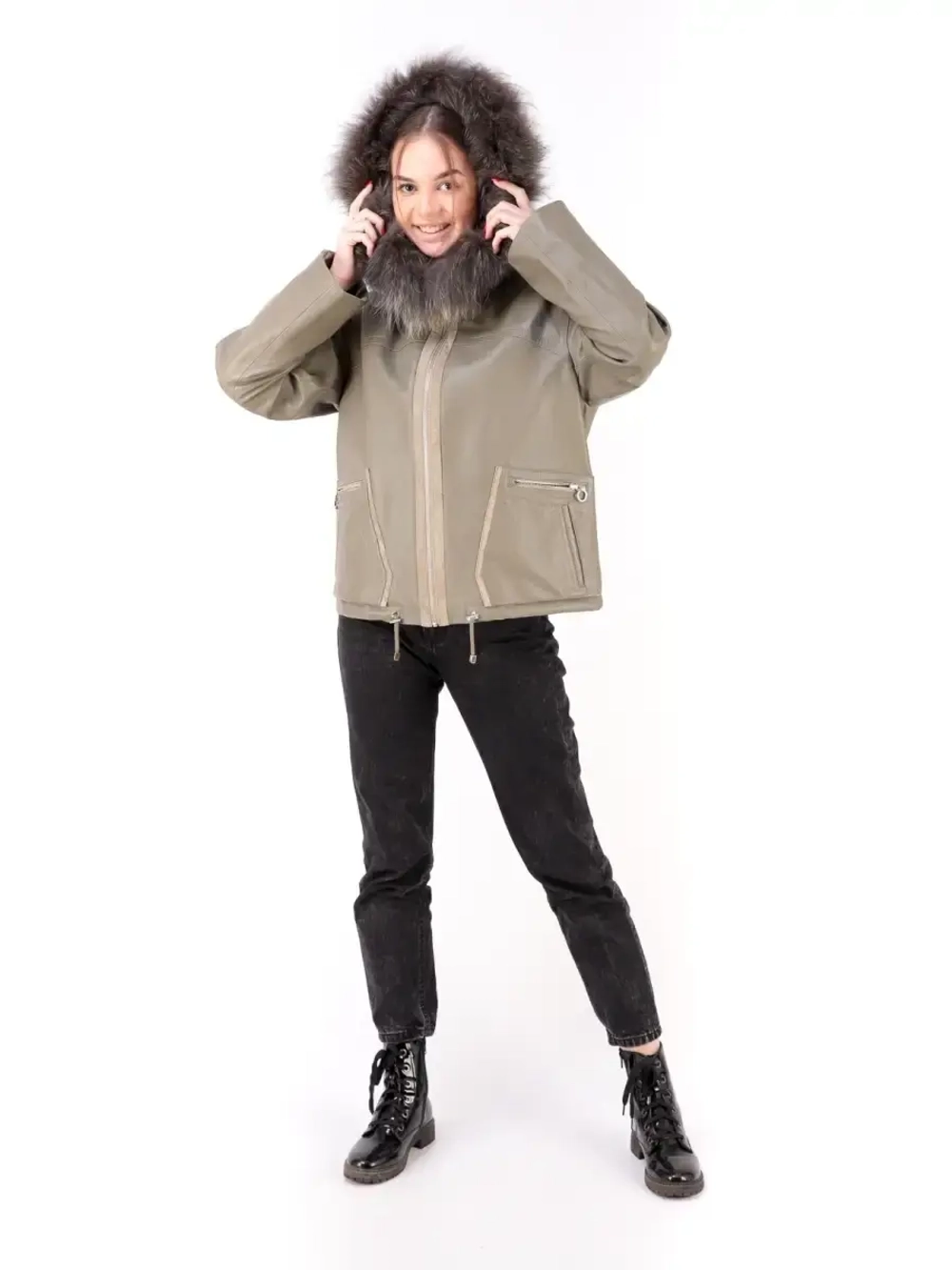 Куртка женская из натуральной кожи