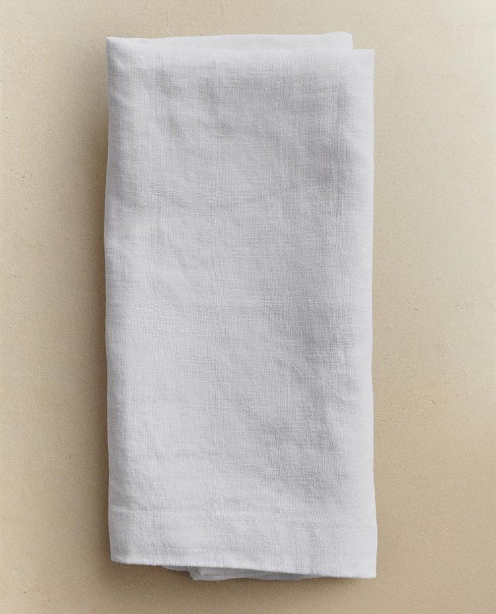 ZARA HOME ЛЬНЯНЫЕ САЛФЕТКИ (НАБОР ИЗ 2 ШТ.), БЕЛЫЙ