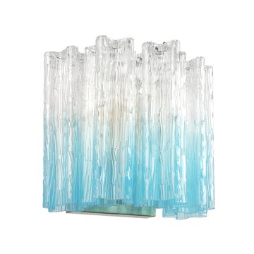 Бра 3*Е14 10580W Clear blue синий градиент Murano LOFT IT