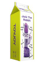 Фиолетовый вибратор Jack The Rabbit Pearl Purple - 26 см.