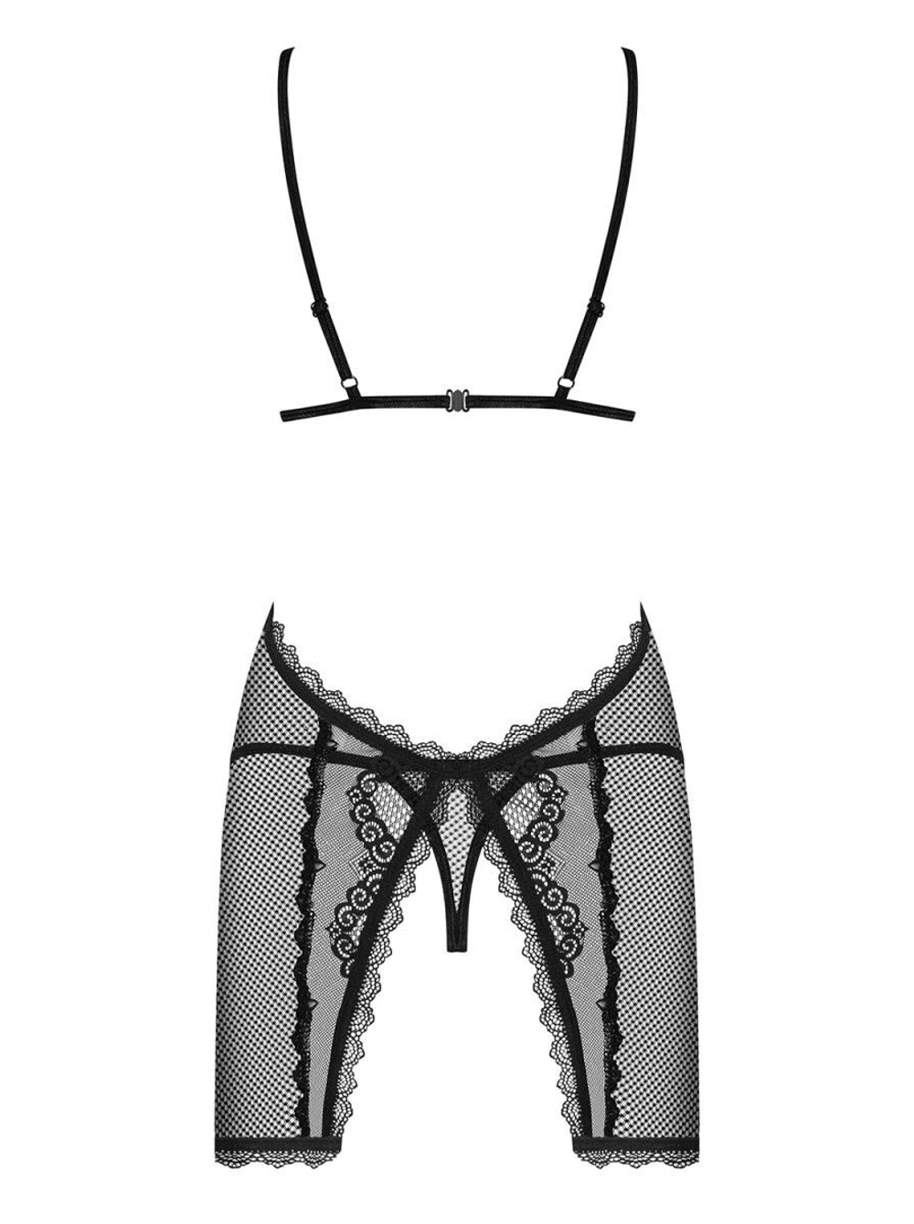 Пикантная сетчатая сорочка Millagro (Размер: S-M) (Цвет: черный)