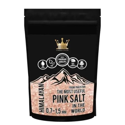 Соль гималайская розовая мелкий помол 0.7 - 1.5 мм, "United Spices", 500 г