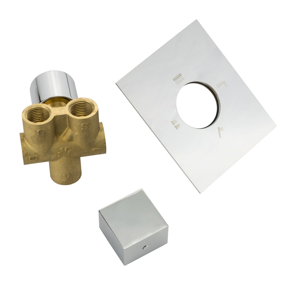 Переключатель потоков Migliore Kvant 18126 хром 4-х позиционный