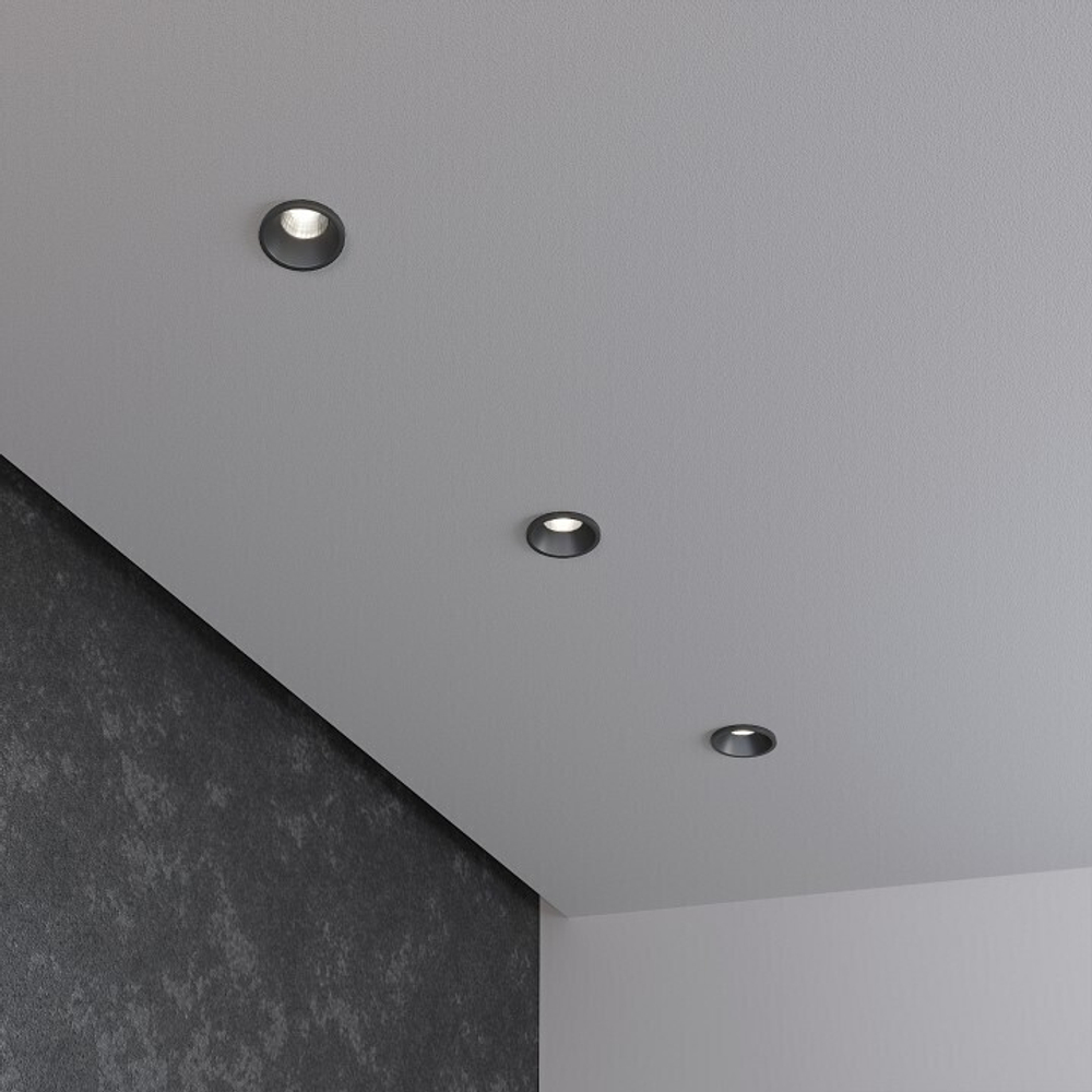 Встраиваемый светильник Elektrostandard 15269/LED черный/никель