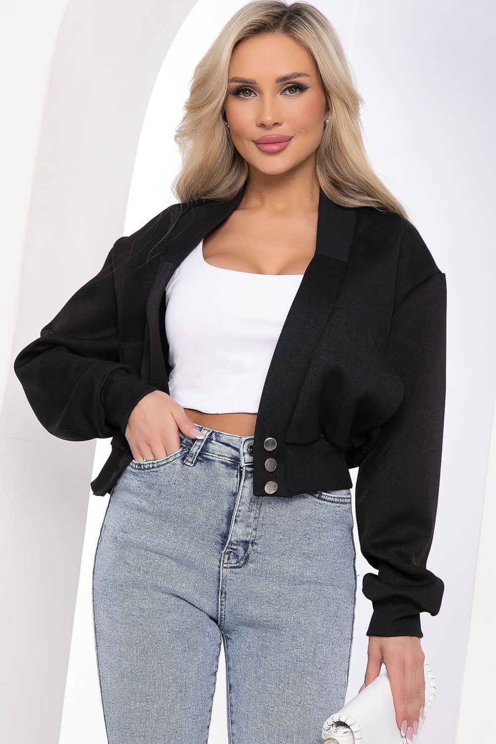 Жакет "Модный" (черный) Б8476 LT Collection