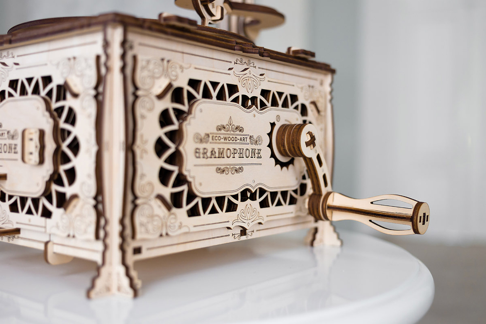 Конструктор деревянный 3D EWA Граммофон