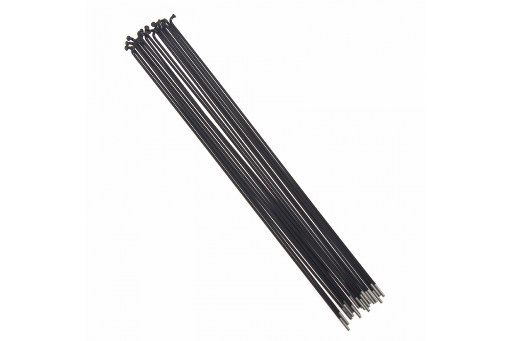 Спица с нипелем стальная 45#, 14G L- 228mm, цвет черный