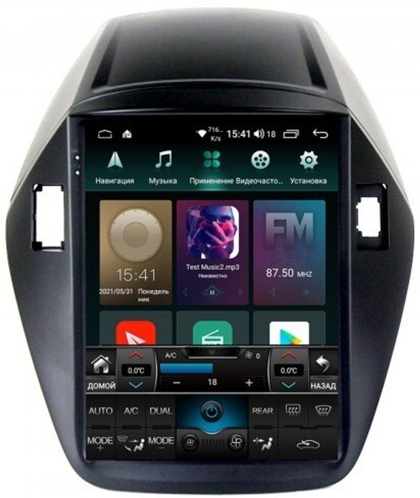 Магнитола для Hyundai iX35 2009-2015 - Roximo RT-2002 (&quot;Тесла-Стиль&quot;), Android 11, 6Gb-128Gb, SIM-слот