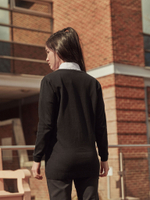 Кардиган школьный удлиненный с карманами для девочки Next 534-128, Черный