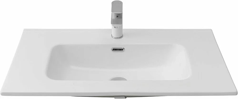 Тумба с раковиной Aquanet Алвита new 80 344134+330431 белая матовая