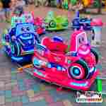 Детский рельсовый поезд с машинками «Поехали!», 6 машинок