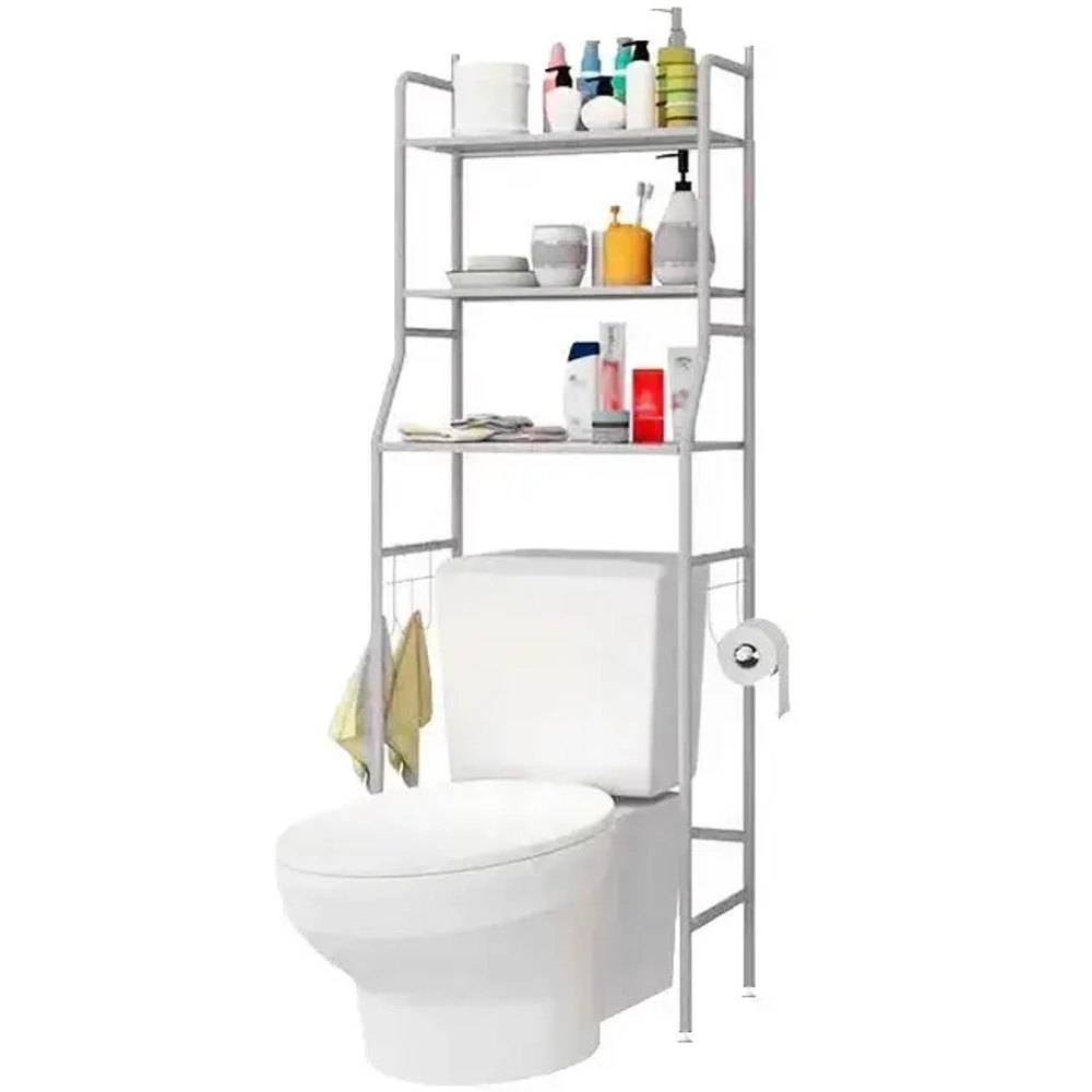 Полка-стеллаж для туалетной и ванной комнаты 0090