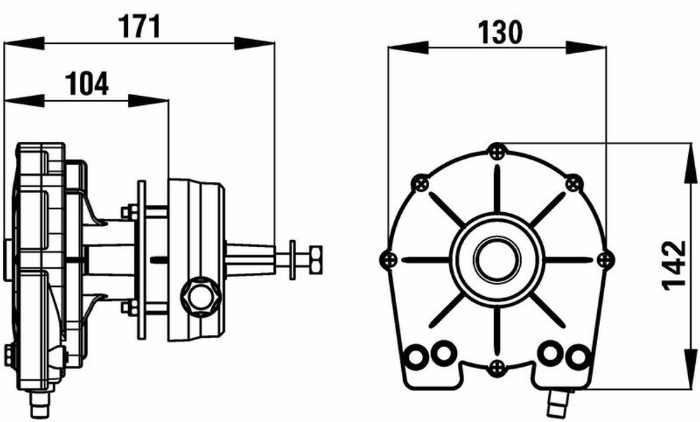 Редуктор рулевой SG04 Riviera M66