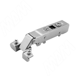 Петля накладная с доводчиком для алюм профиля (90/105), никель БЕЗ ПЛАНКИ  (узк профиль)