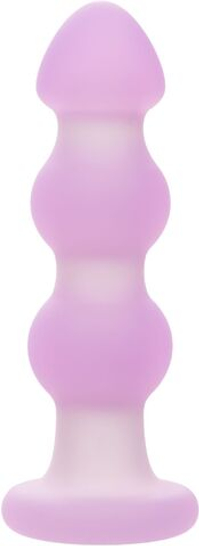 Сиреневая анальная пробка-ёлочка Beaded Probe - 10,7 см. (Цвет: фиолетовый)