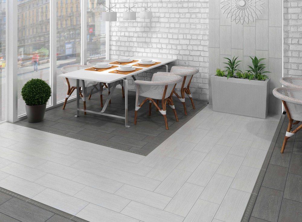 Глазурованный керамогранит Kerama Marazzi Боско SG410320N 20.1x50.1 см 1.41 м² матовый цвет светло-серый