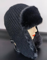 Женская шапка-ушанка