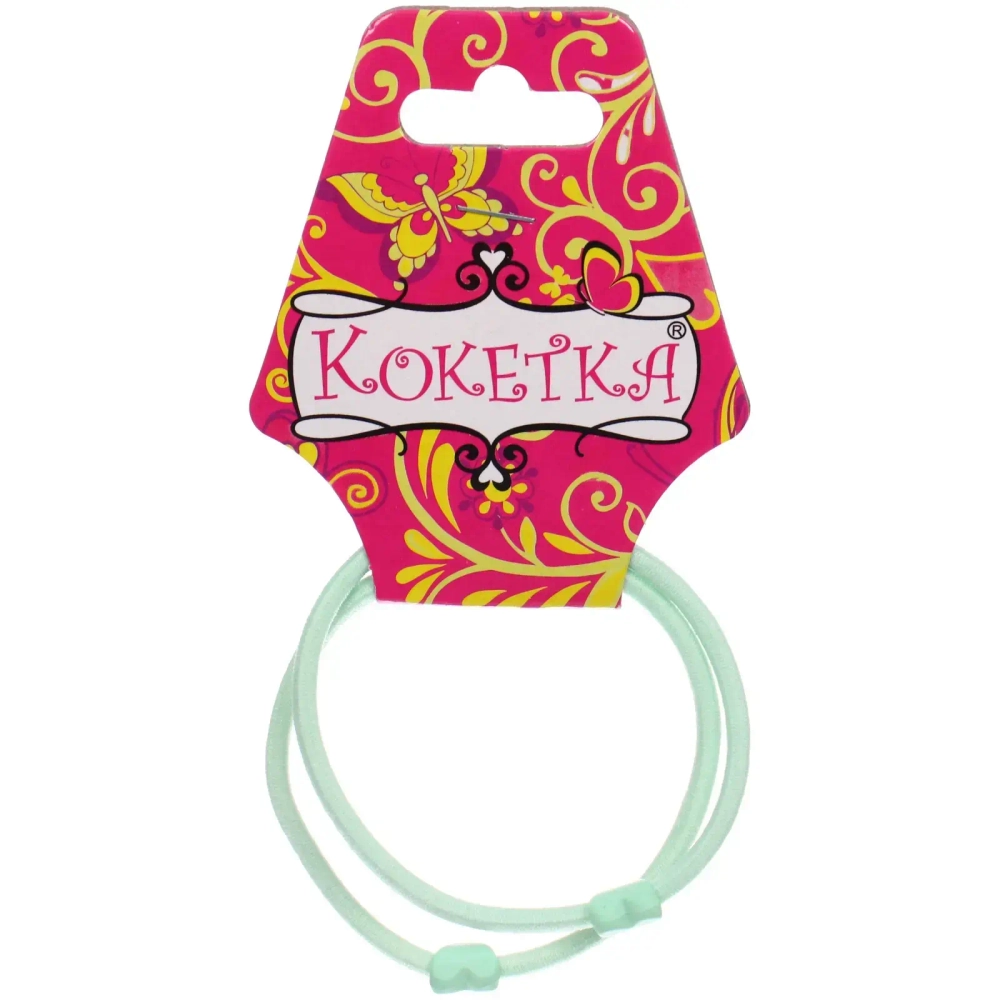 Резинки для волос 2шт «Грация», сердечки, микс 6 цветов, d-5,5см