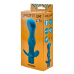 Бирюзовая фигурная анальная пробка 14см с вибрацией Lola Games Spice It Up Passion 8004-03Lola