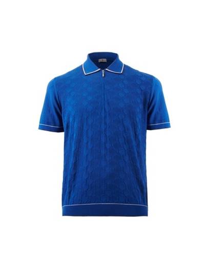 Поло с коротким рукавом на молнии Atelier Portofino