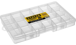 STAYER HANDY-15, 380 x 230 x 50 мм, (15″), пластиковый органайзер с 18 ячейками (38051-15)