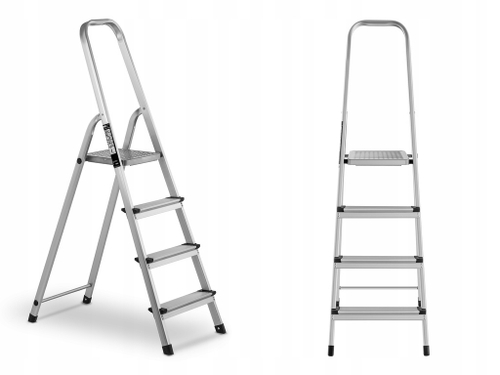 Стремянка стальная с алюмин  ступенями 05
