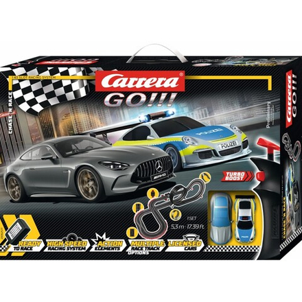 Carrera GO!!! - Автотрек 5,3 м Chase'n Race + 2 машинки 62577 / артикул   62577  / GTIN 4007486625778