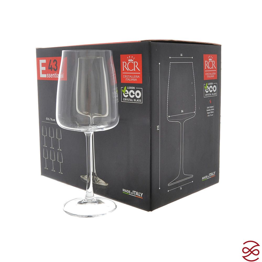 Набор бокалов для вина RCR Essential 430 мл (6 шт)