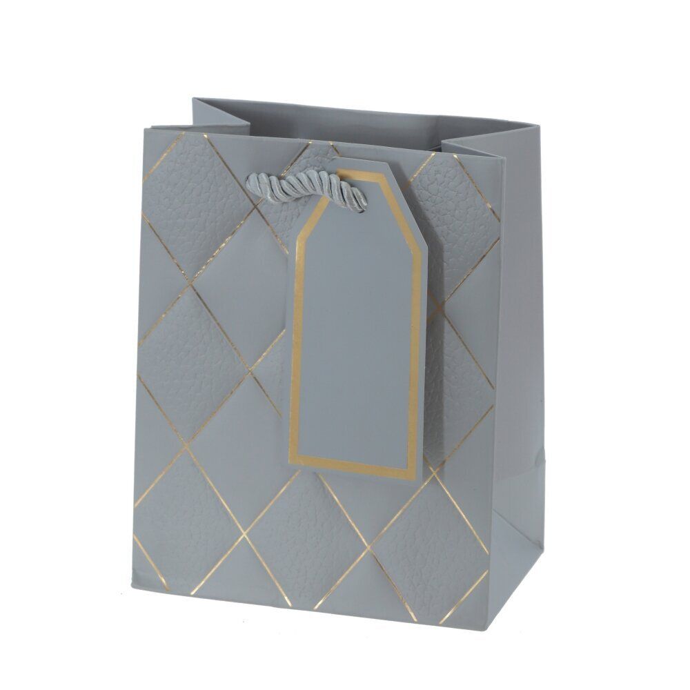 GAEM Пакет подарочный (бумага 210г/м2, блок 12шт), L12 W7 H15 см, 5в.