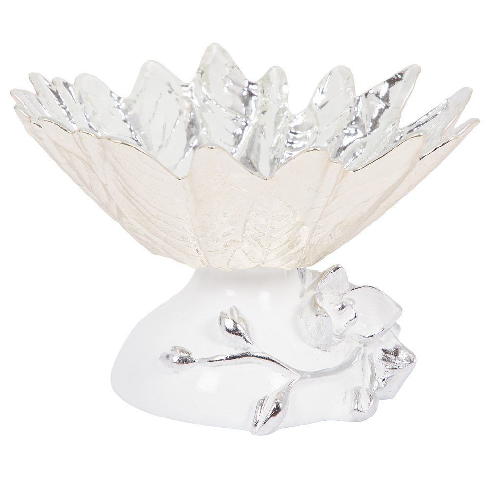 Фруктовница-конфетница Орхидея Лайм Серебро