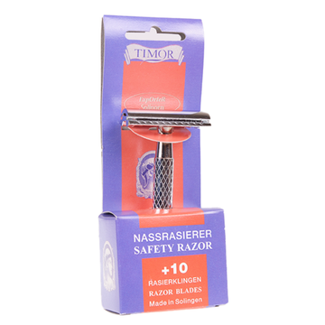 Т-образная бритва (станок) Giesen & Fornsthoff  1326 sb + 10 лезвий Timor