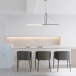 Подвесной светильник SUSPENSION CERCLE ET TRAIT – GRAPHITE SATINE L170