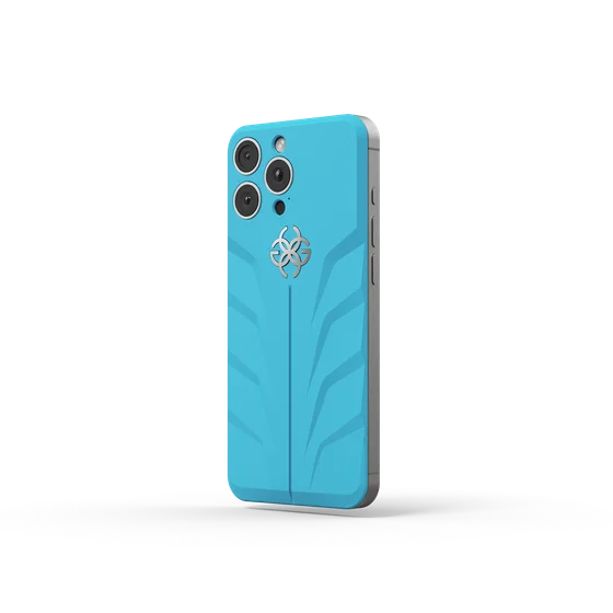 Чехол для iPhone на магните - RSR16 - CURACAO BLUE