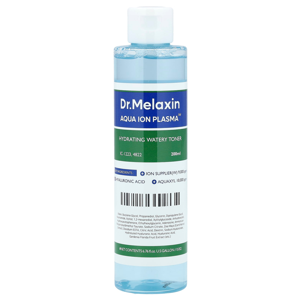 Dr.Melaxin, Aqua Ion Plasma, увлажняющий водянистый тоник, 200 мл (6,76 жидк. Унции)