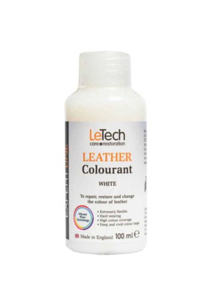 LeTech Expert Line Краска для кожи (Leather Colourant) White, 100мл